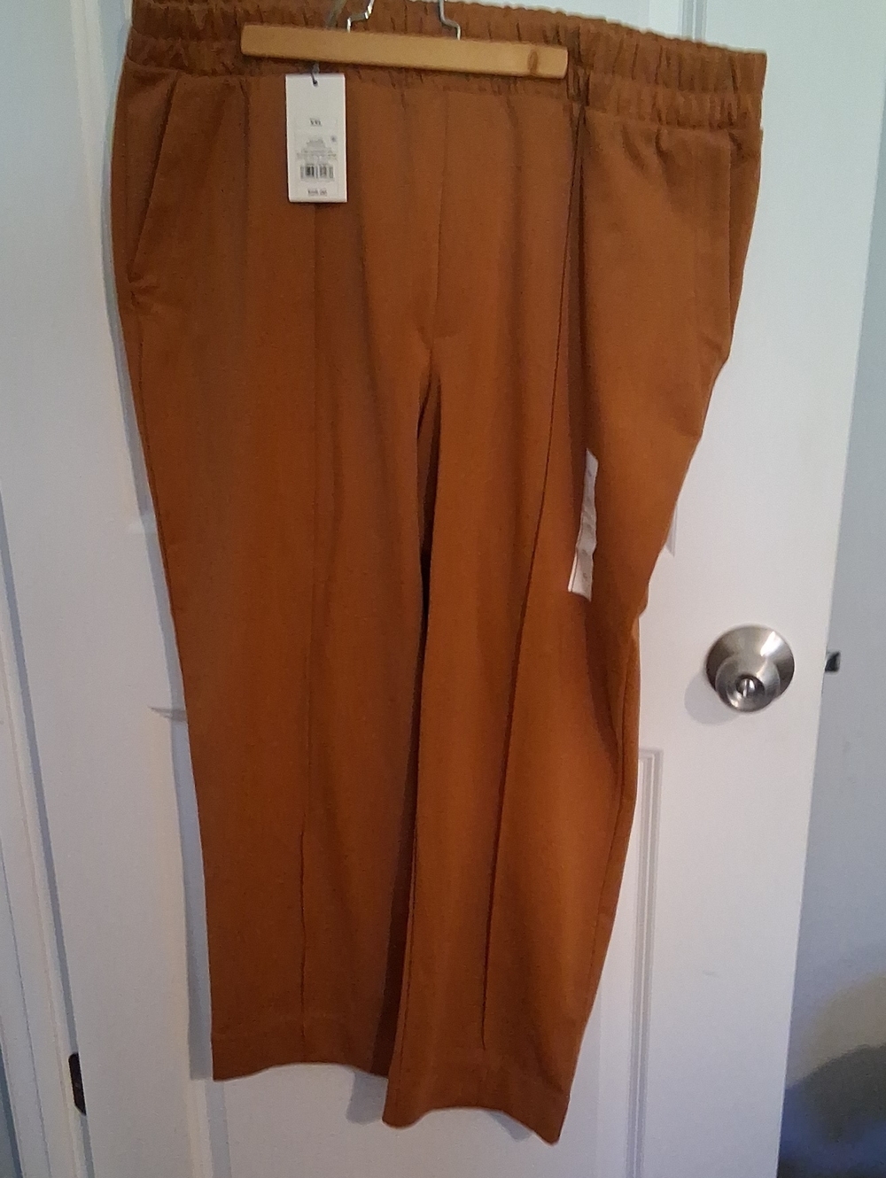 a new day Women's Mustard Brown Wide-Leg Pants